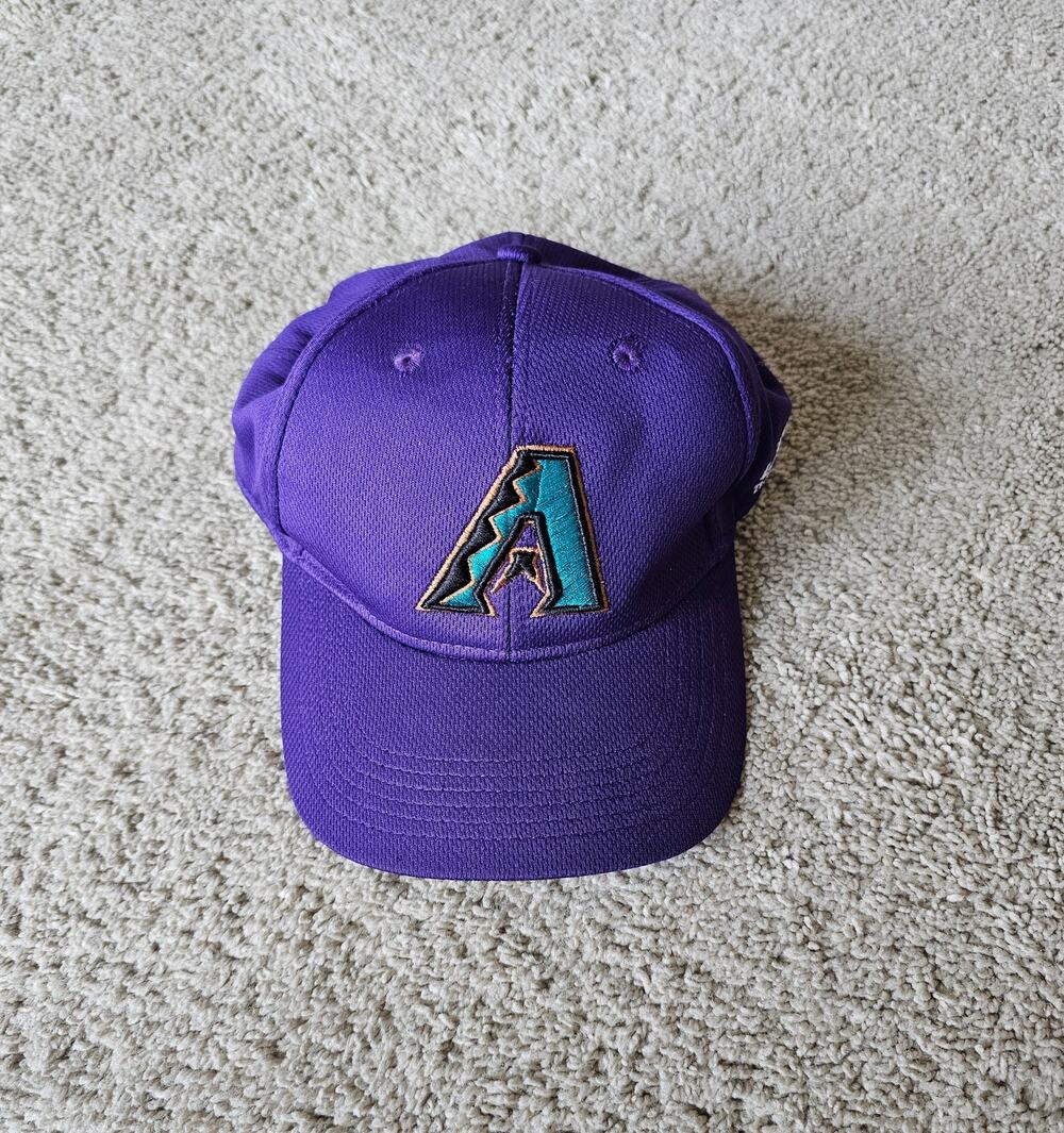 Vintage Arizona Diamondbacks Strap Back hat Purple MLB Mens Size OSFM